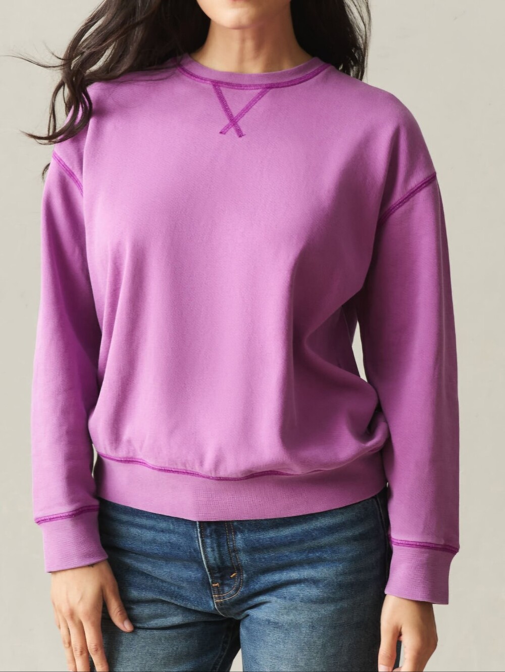 American Giant Women's Medium Relaxed French Terry Crew Sweatshirt NWOT